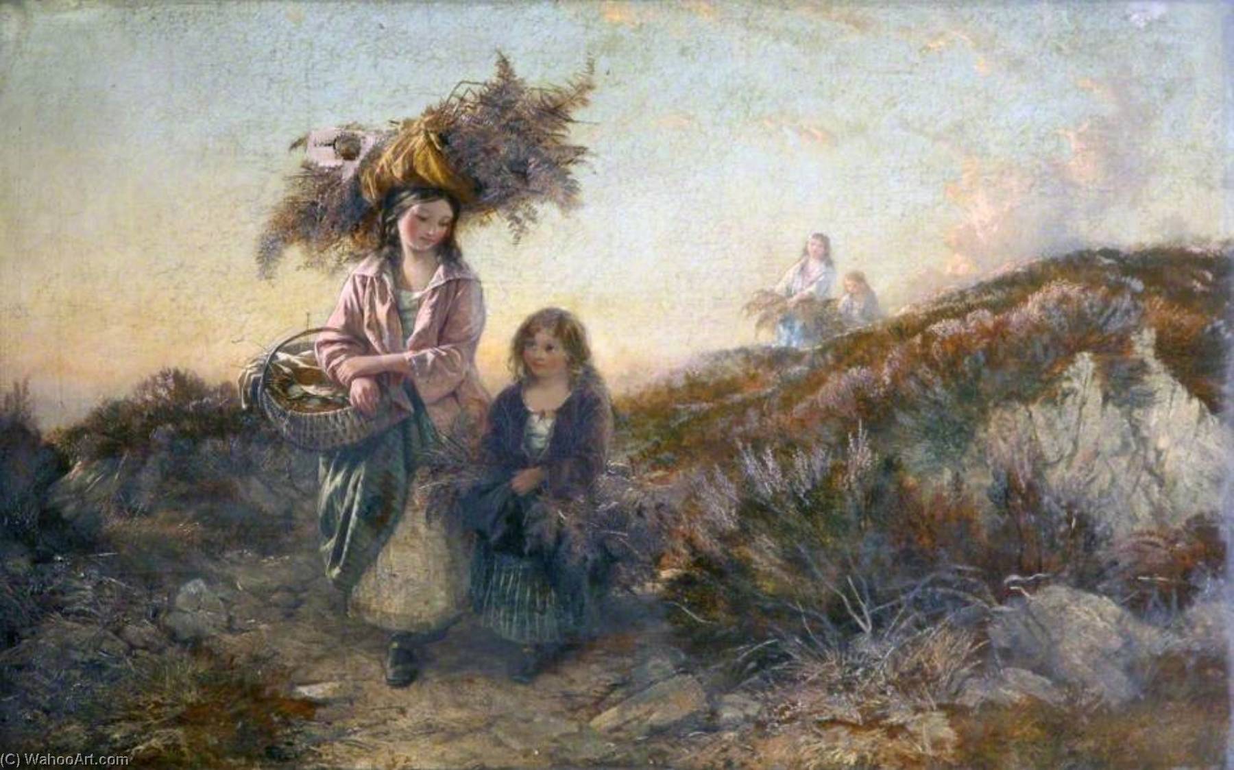 Women Gathering Heather — Edward John Cobbett