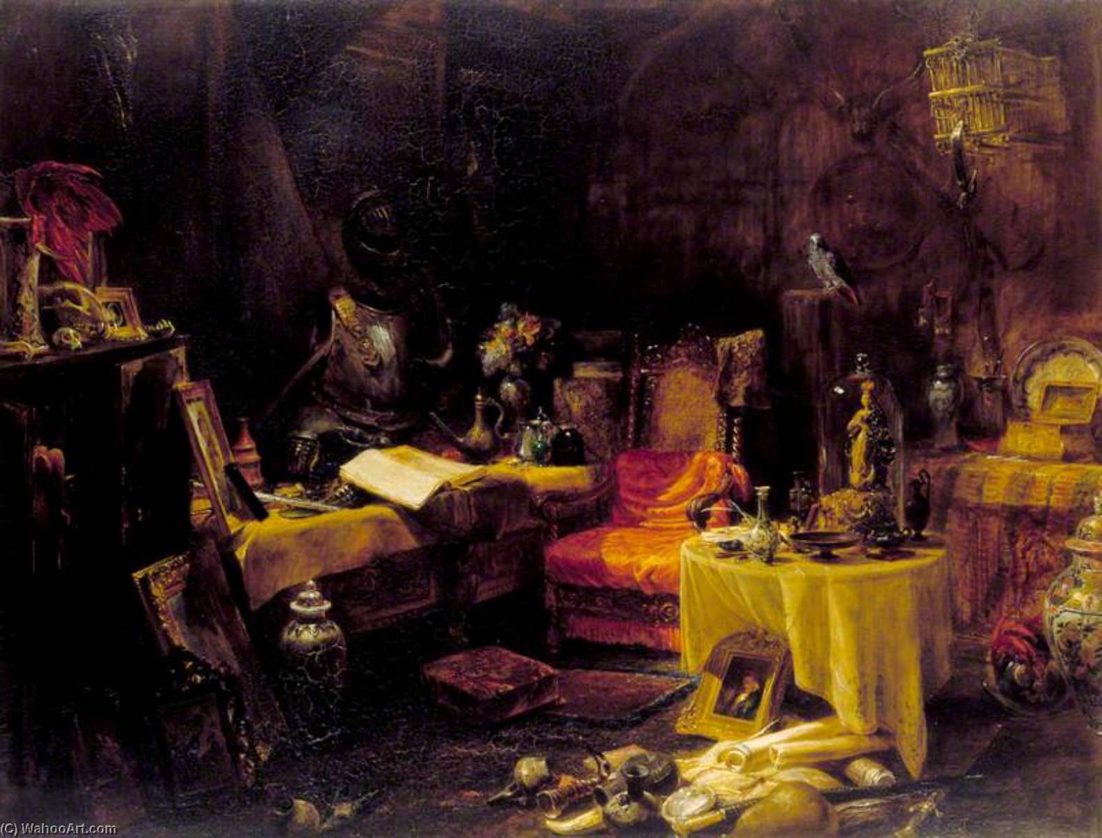 The Antiquary's Cell — Edward William Cooke