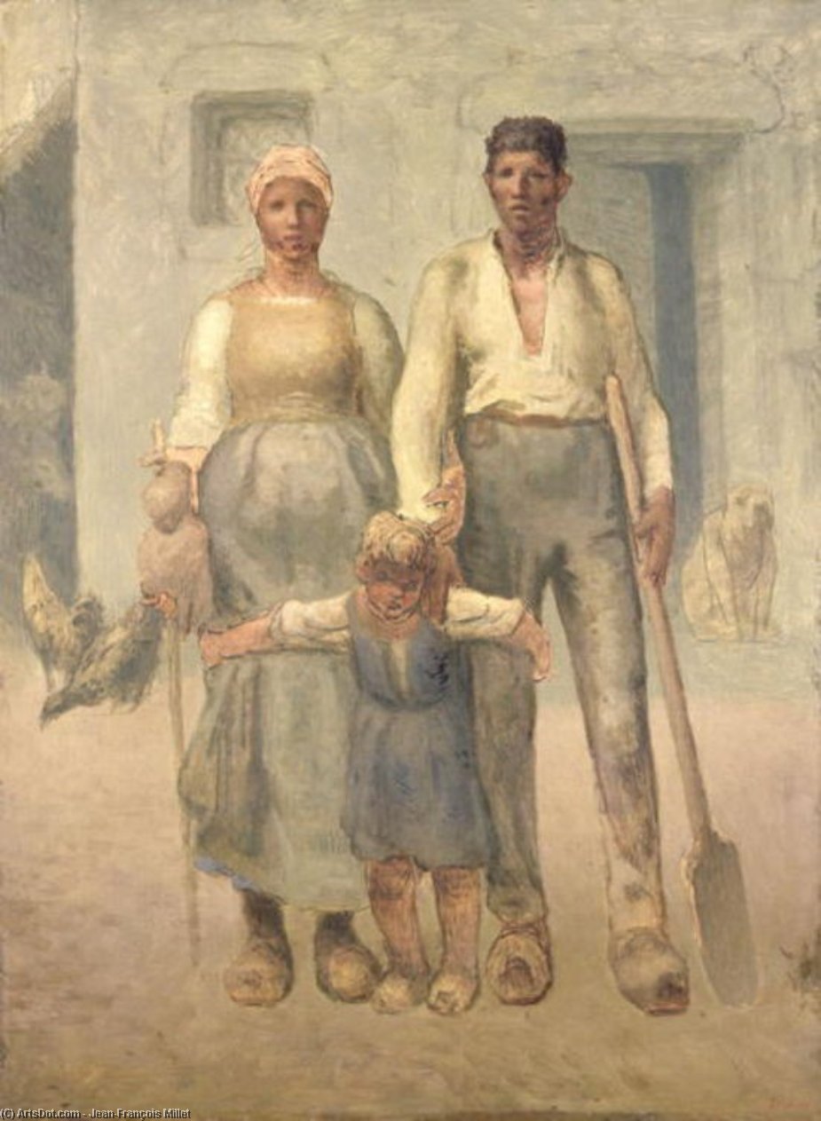 The Peasant Family — Jean-françois Millet