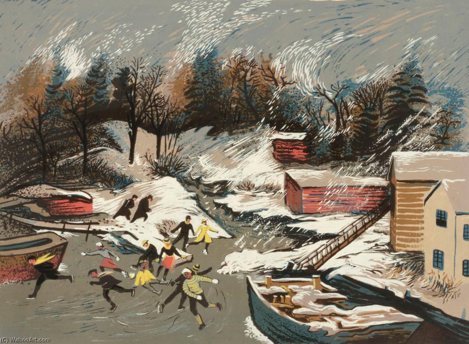Winter On The Creek — Harry Gottlieb