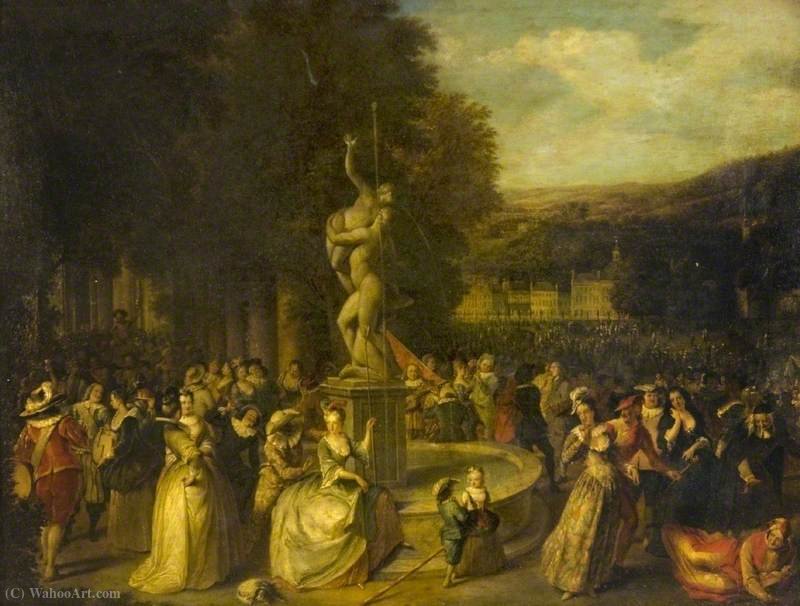 A Festive Gathering In A Park — Christian Wilhelm Ernst Dietrich Dietrich