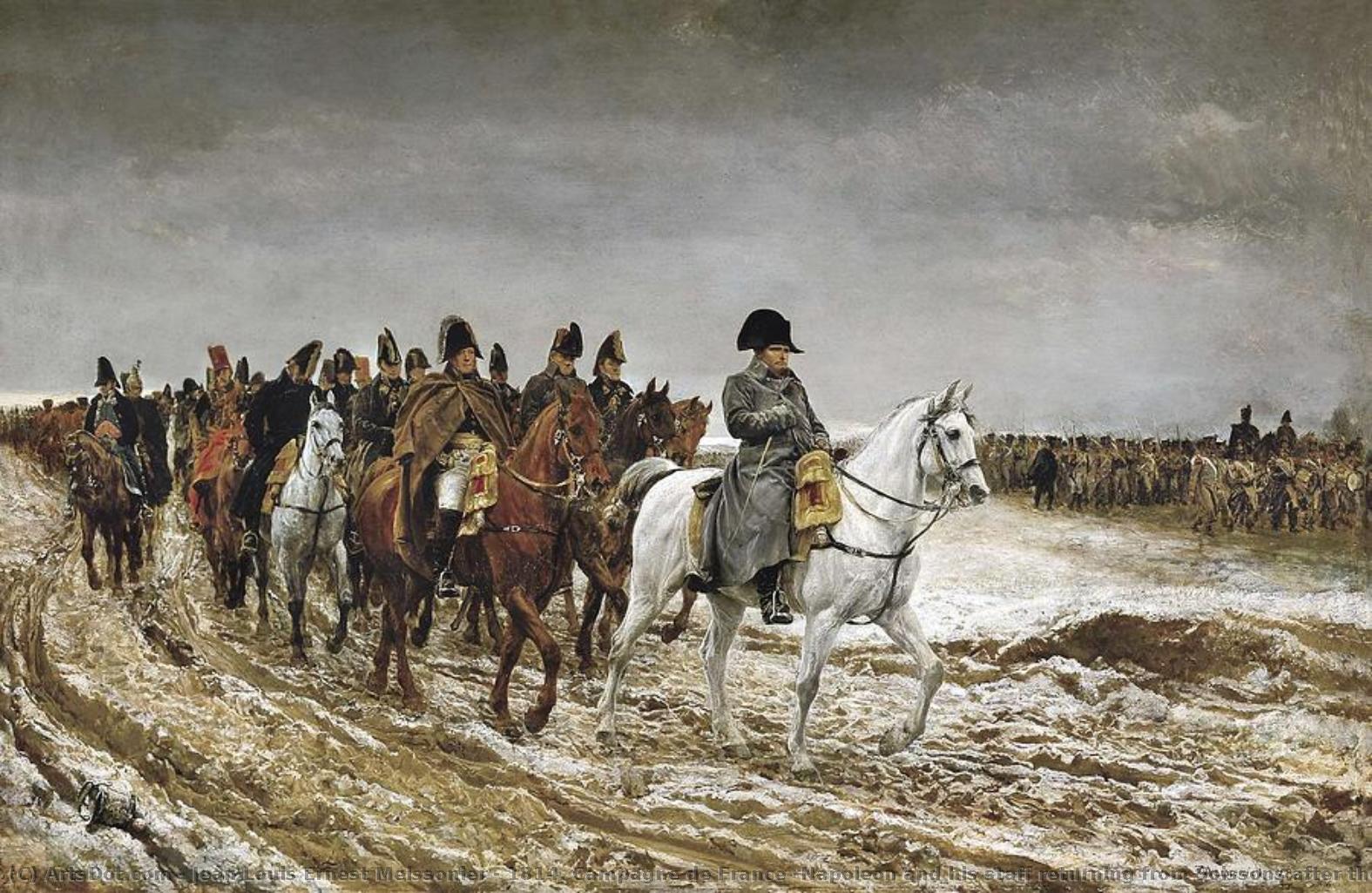 1814. Campagne De France (napoleon And His Staff Returning From Soissons After The Battle Of Laon) — Jean-louis Ernest Meissonier