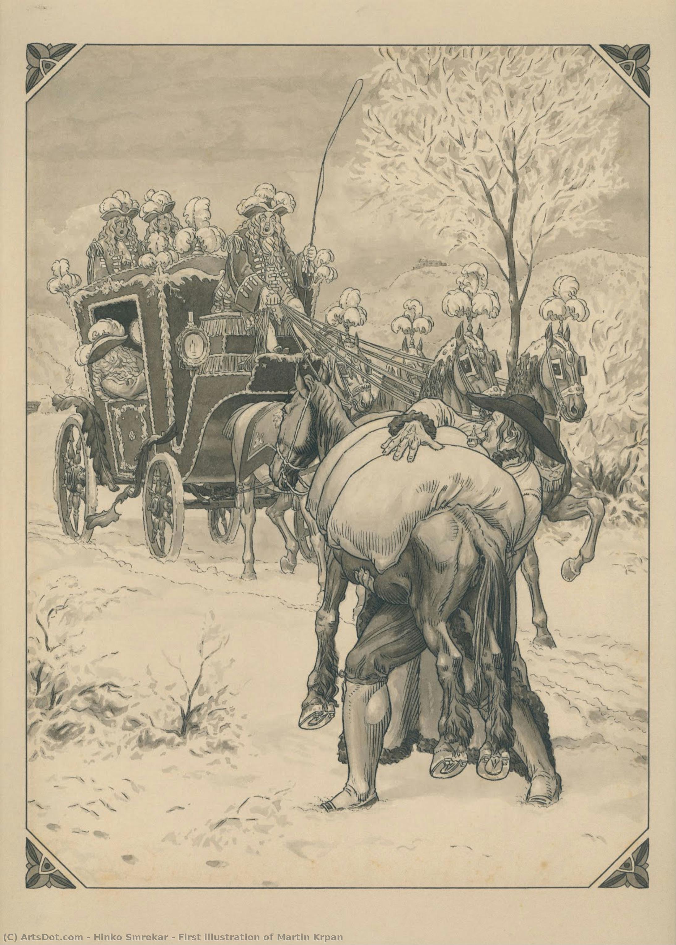 First Illustration Of Martin Krpan — Hinko Smrekar