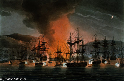 The Bombardment Of Algiers, 27th August — Thomas Whitcombe