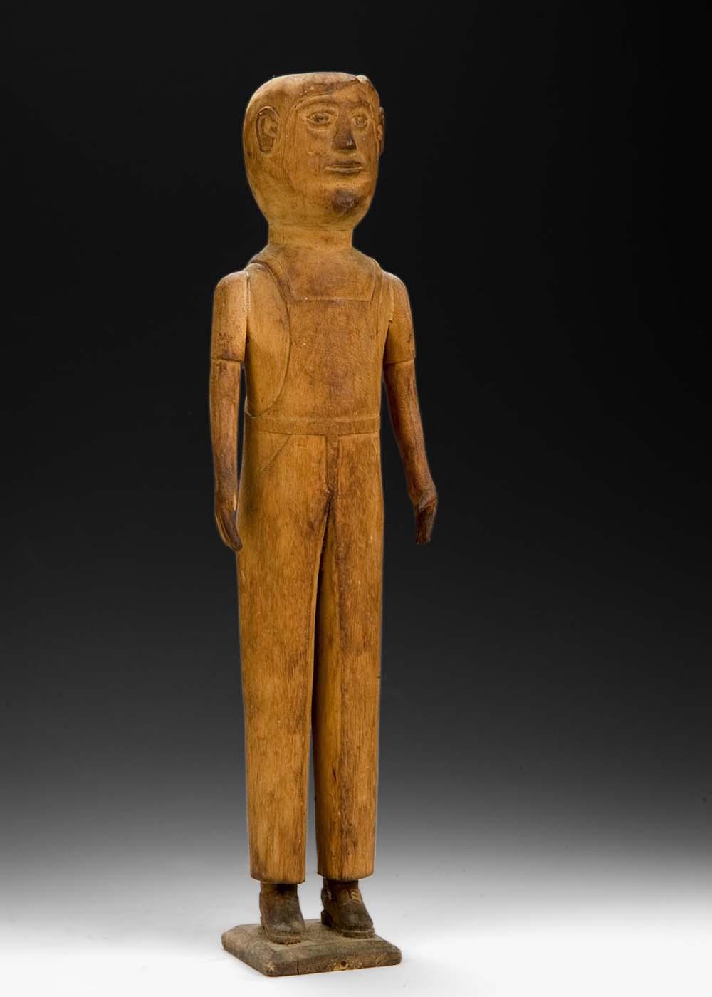 Man In Overalls (farmer Doll) — Edgar Tolson