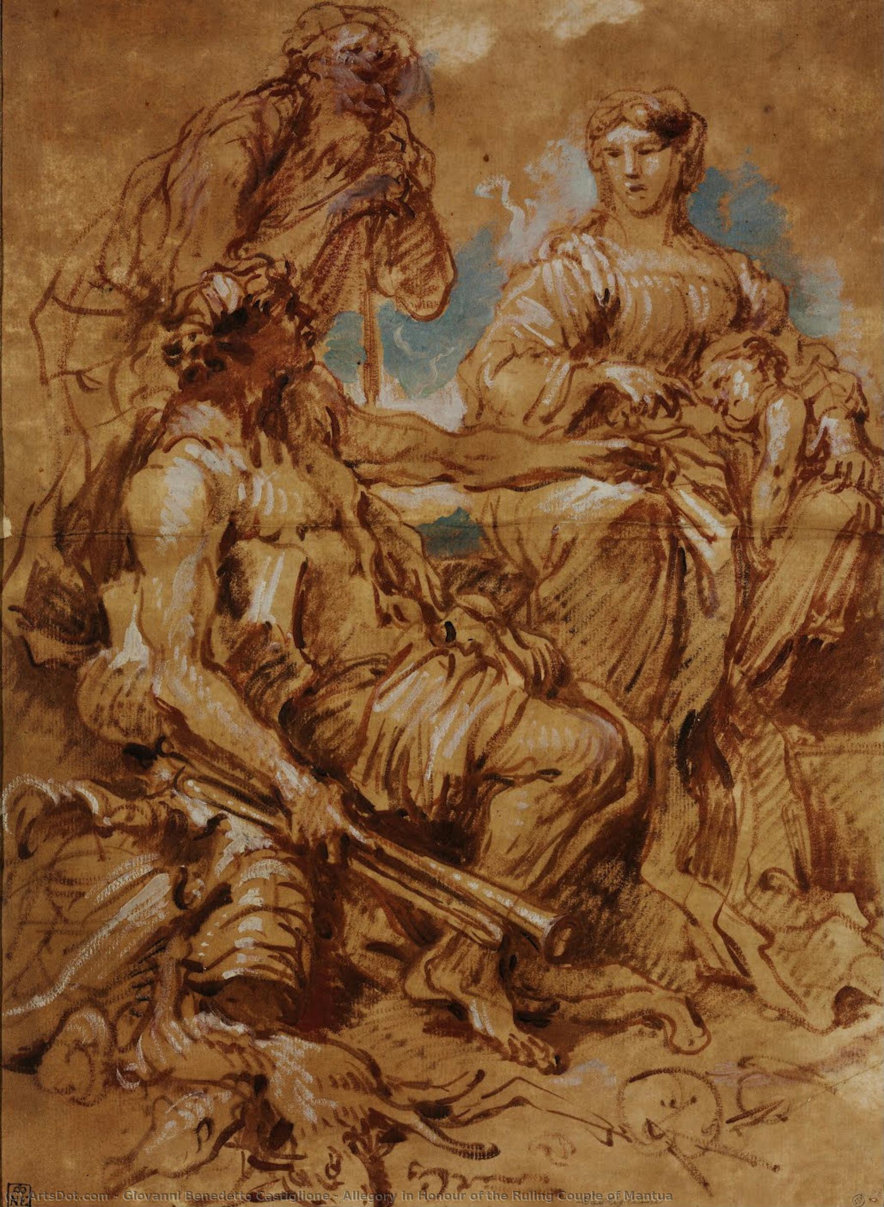 Allegory In Honour Of The Ruling Couple Of Mantua — Giovanni Benedetto Castiglione