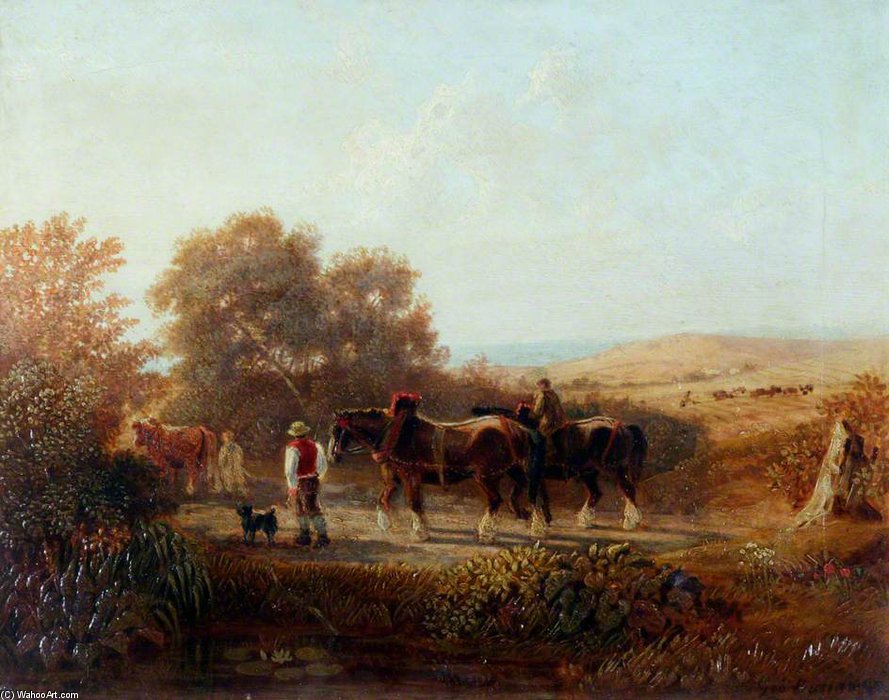 Returning From Work — George Barret The Younger
