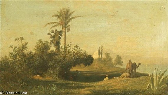 Caravane Traversant Un Desert — Šarl Teodor Frer