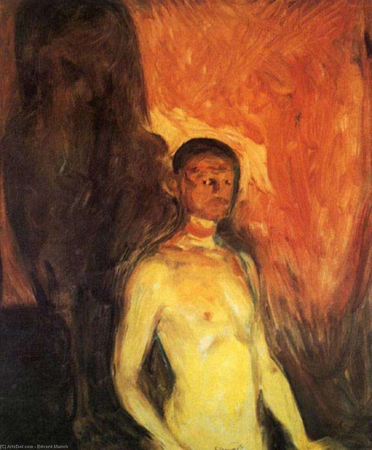 Self-portrait In Hell — Едвард Мунх