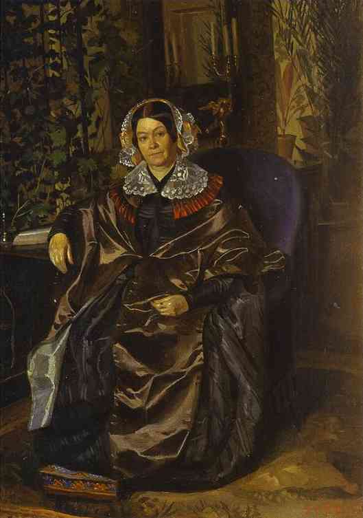 Portrait Of Maria Pavlovna Druzhinina — Pavel Fedotov