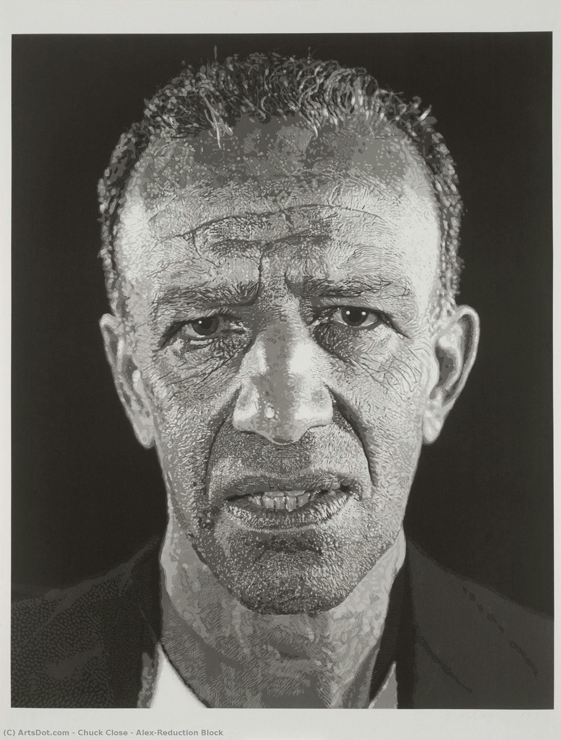Alex/reducción Bloque — Chuck Close