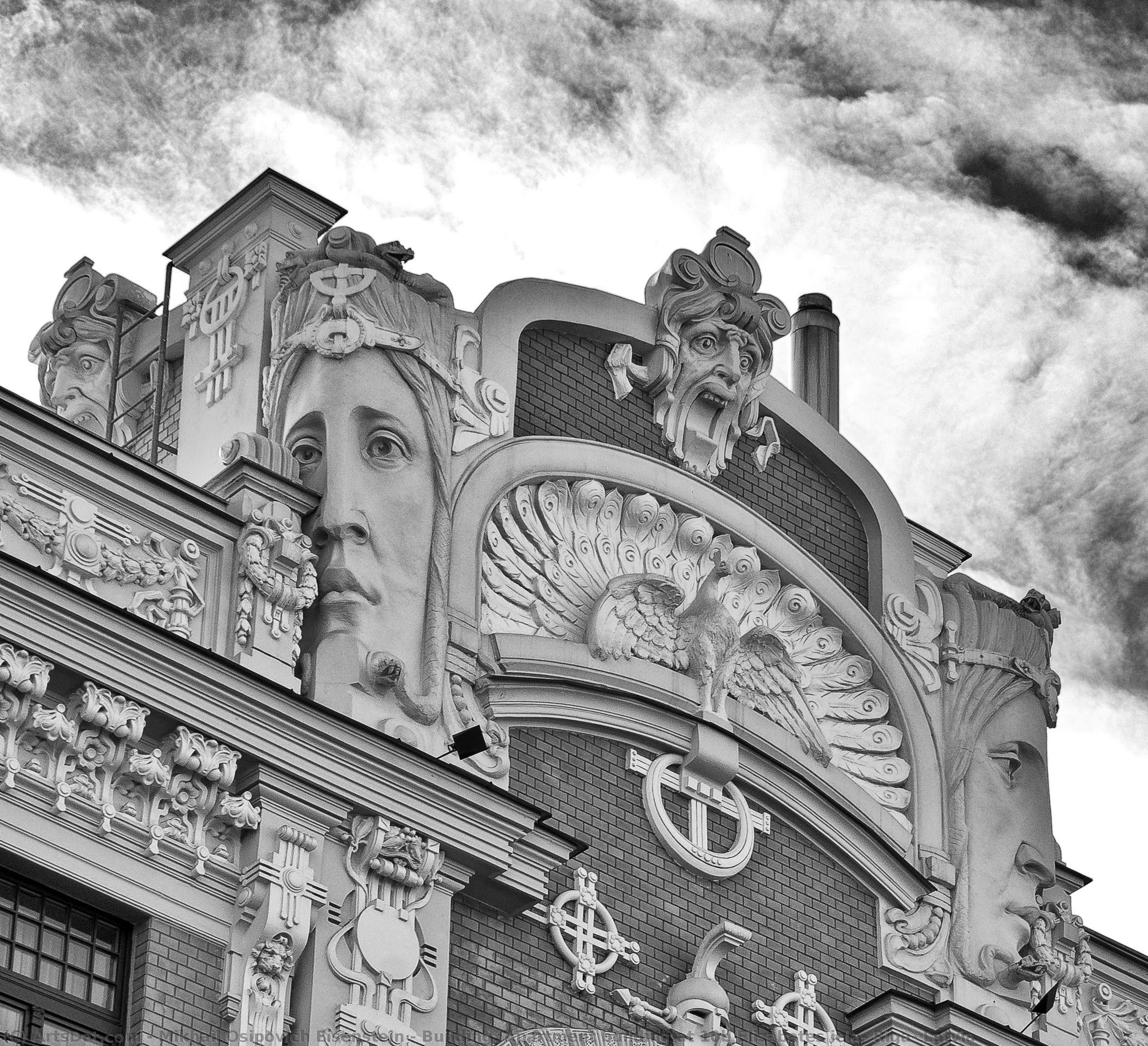 Building. Apartment Building At 10b Elizabetes Iela, Riga, Latvia — Mikhail Osipovich Eisenstein