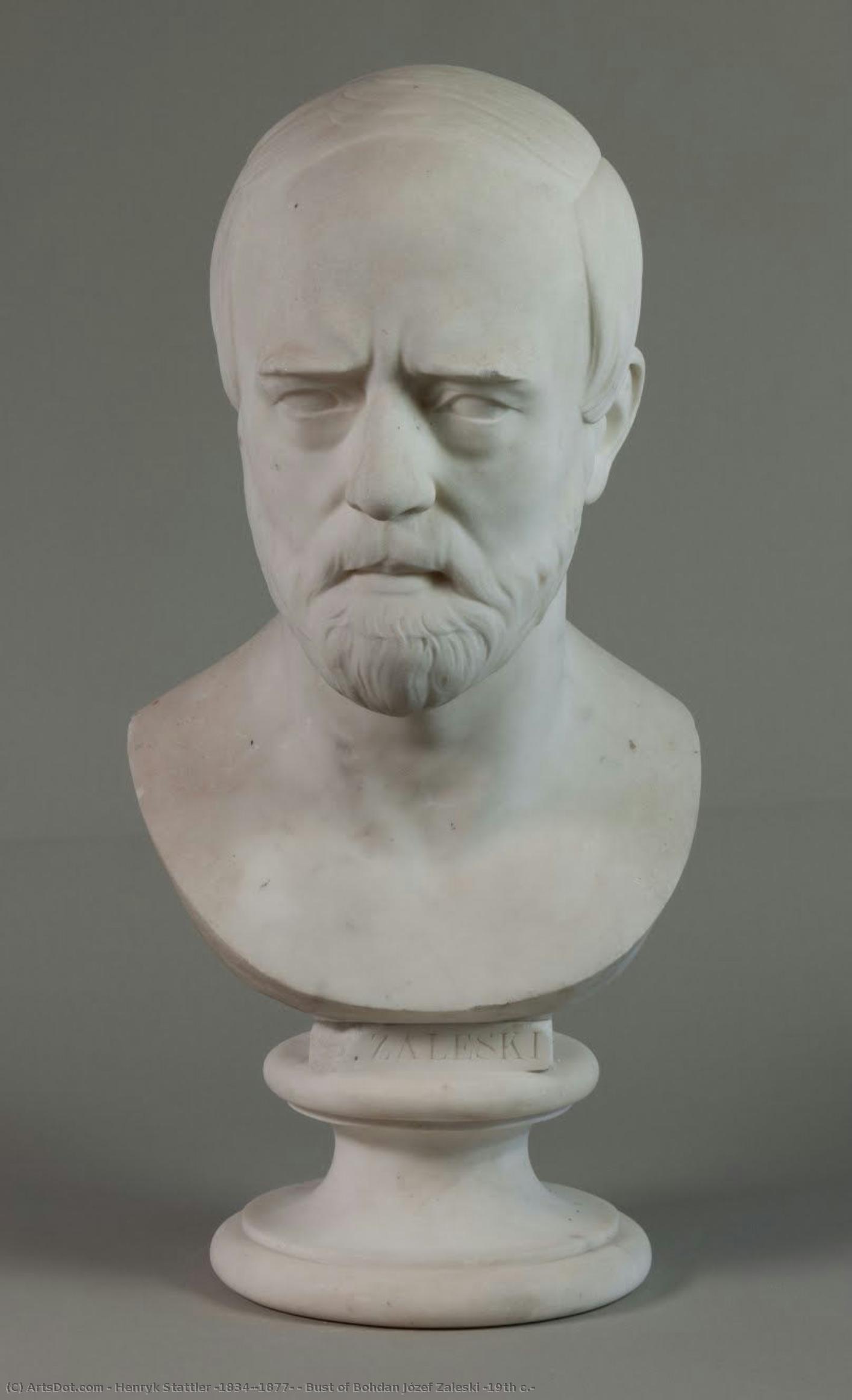 Bust Of Bohdan Józef Zaleski (19th C.) — Henryk Stattler (1834--1877)