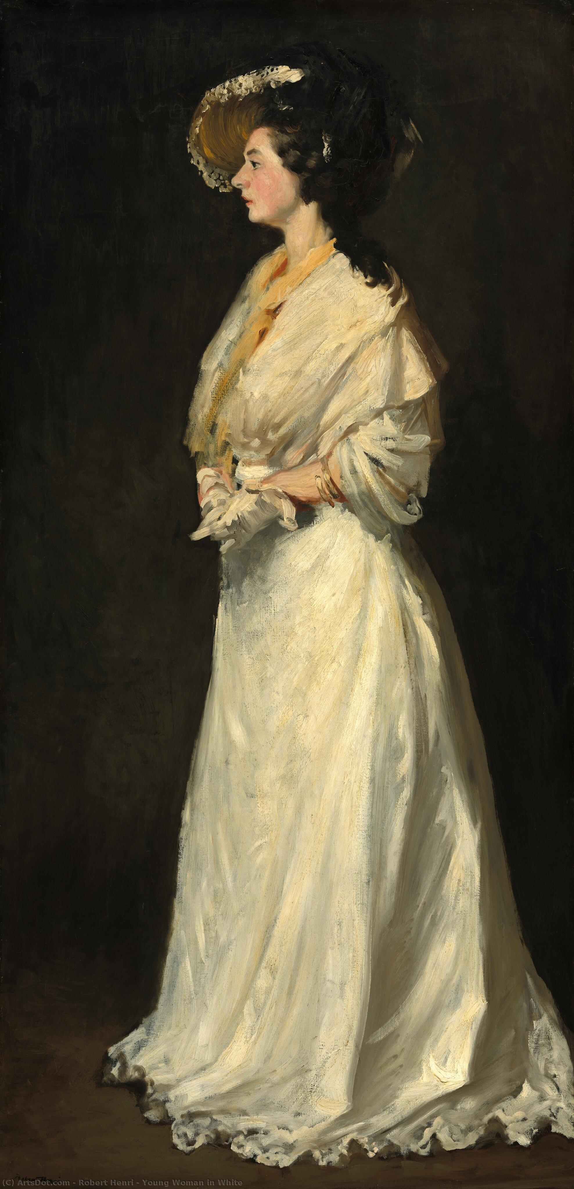 Young Woman In White — ロバート・ヘンリー