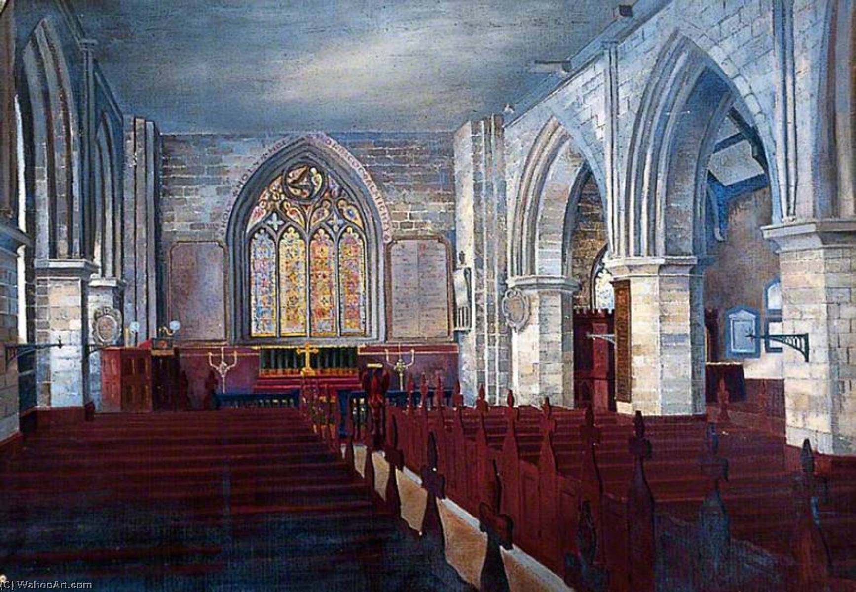 The Interior, Holy Trinity Priory, York — Walter Harvey Brook