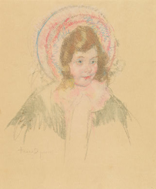 Sara Wearing A Bonnet And Coat — Mary Stevenson Cassatt
