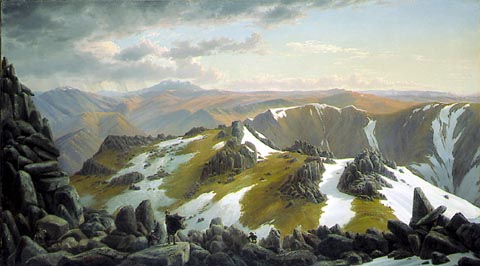 North-east View From The Northern Top Of Mount Kosciusko — Eugene Von Guérard