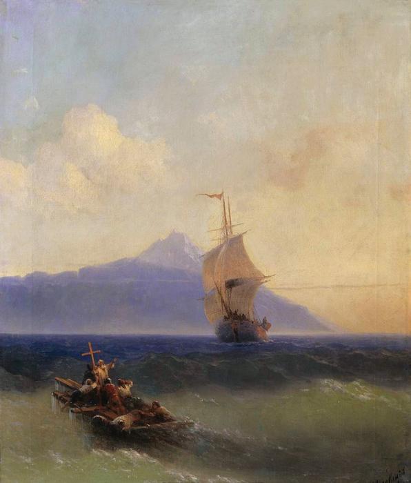 Evening At Sea — Iván Aivazovski