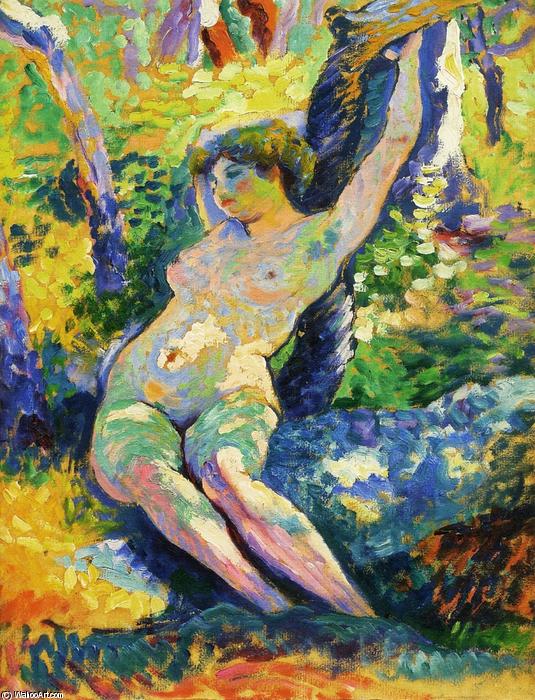 Young Woman (also Known As Study For 'the Clearing) — Henri Edmond Cross