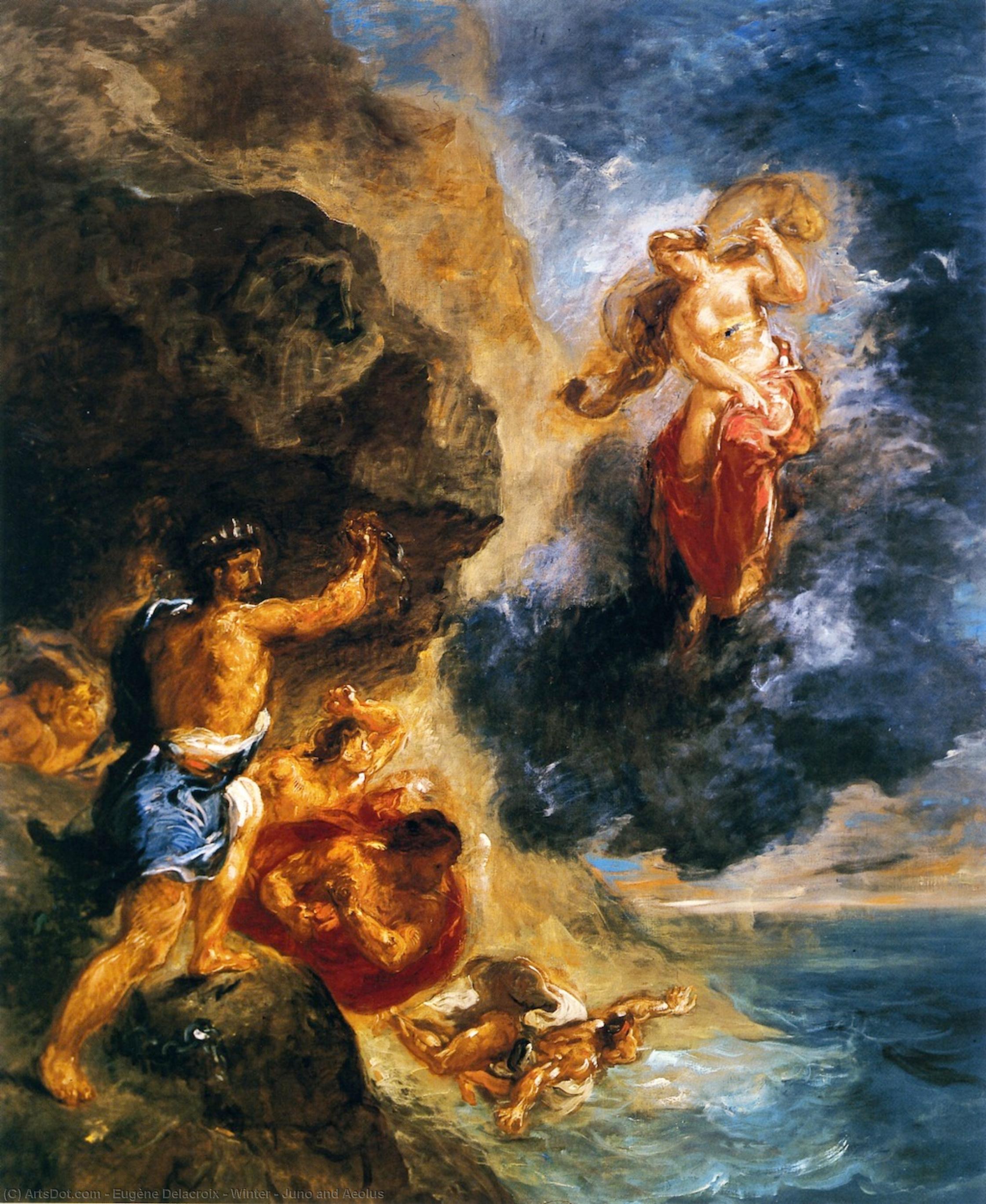 Winter - Juno And Aeolus — Эжен Делакруа