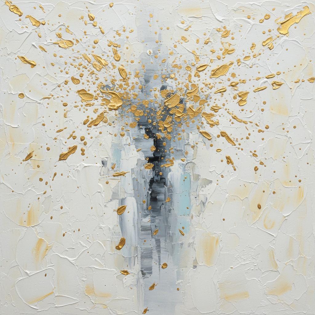 Strahlender Kern Vergoldeten Chaos In Einer Monumentalen Symphonie Aus Schiefer Und Gold — David Moreau