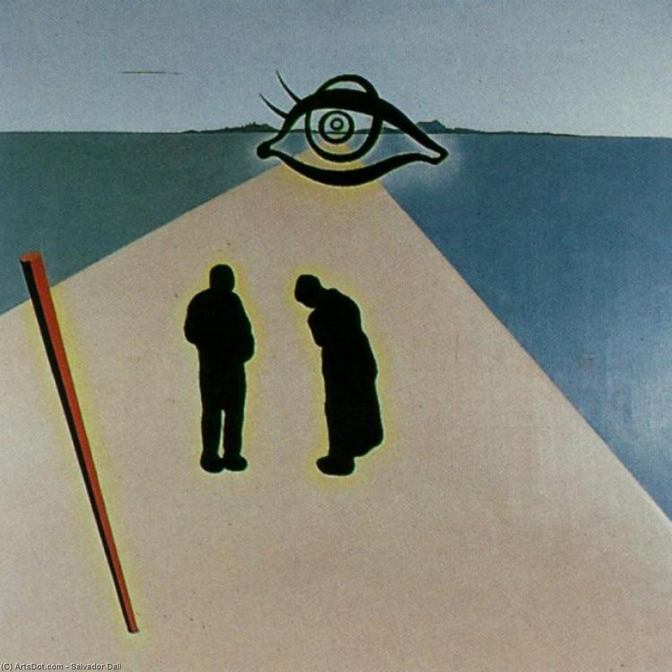 El Ojo Del Ángelus (obra Estereoscópica, Componente Izquierdo, Inconclusa), 1978 — Salvador Dalí