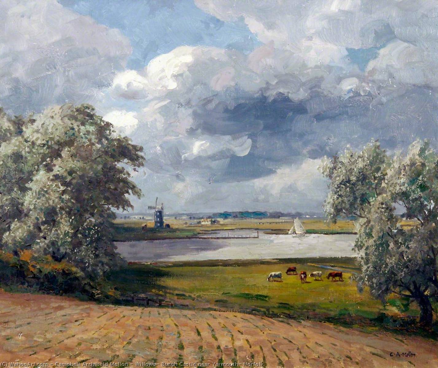 Willows, Burgh Castle Near Yarmouth, Norfolk — Campbell Archibald Mellon
