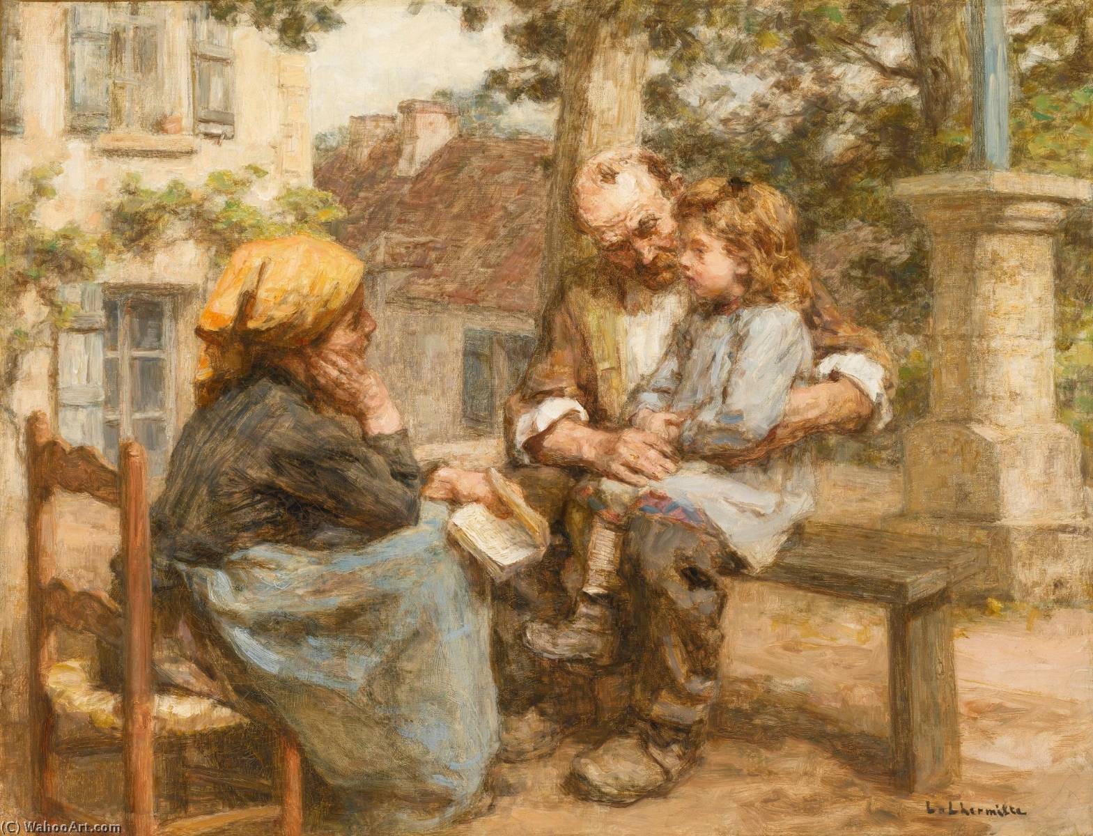 La Première Le Ccedil On — Léon Augustin L'hermitte