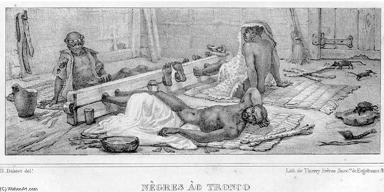 Black Slaves On Pillory In Brazil — Jean-baptiste Debret
