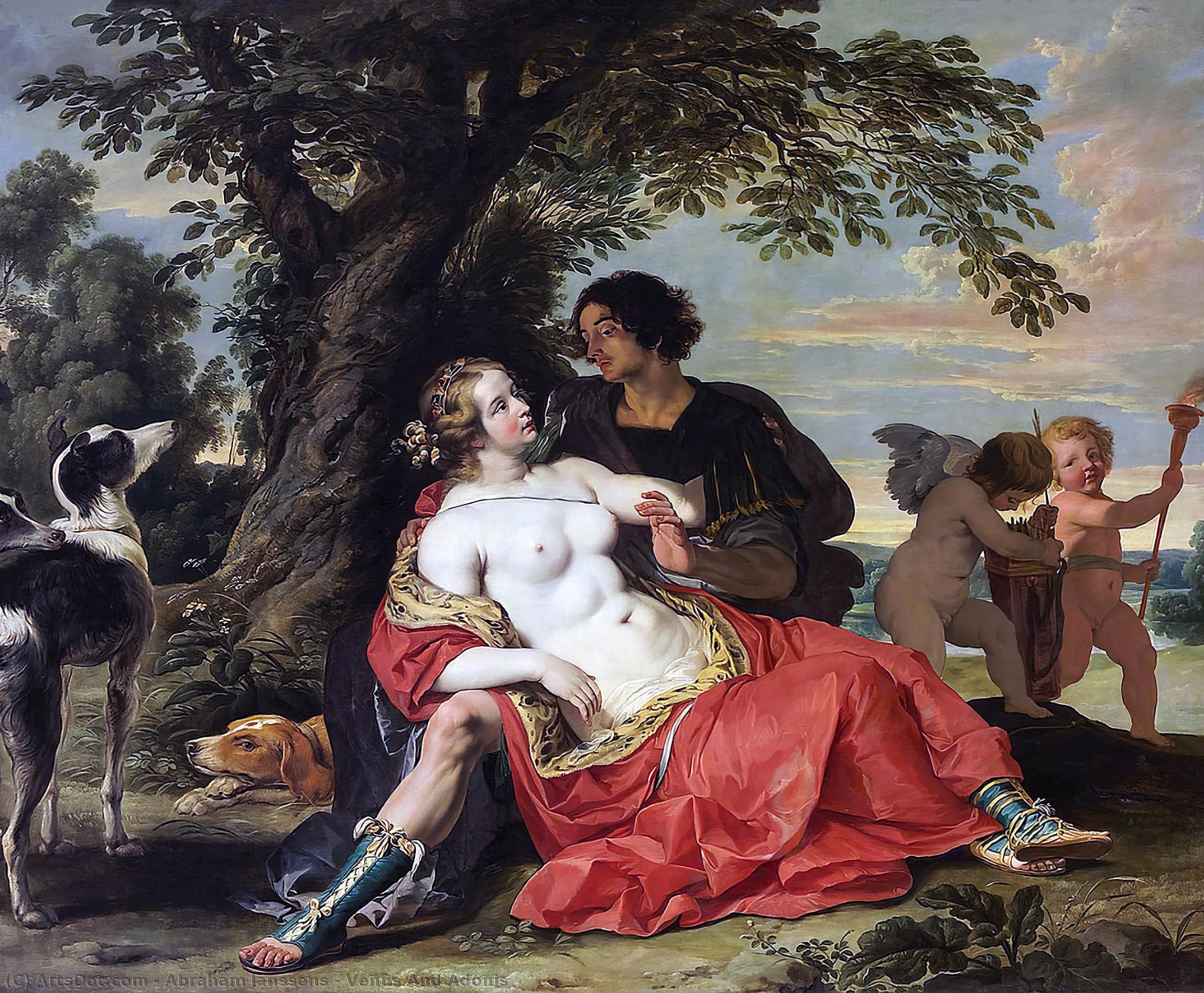 Venus And Adonis — Abraham Janssens