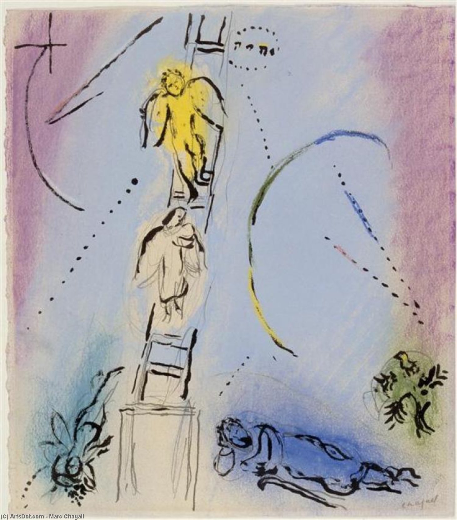 The Jacob's Dream — Марк Шагал