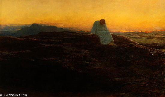 Christ In The Wilderness — Briton Rivière