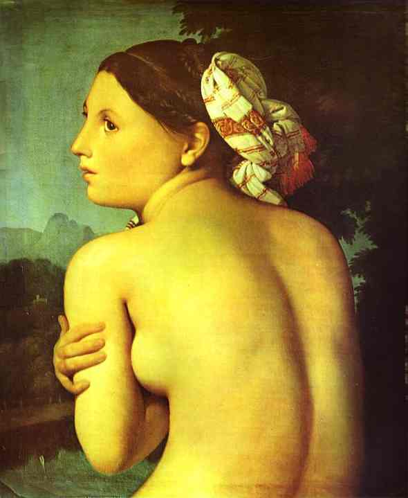 Half-figure Of A Bather — Jean-auguste-dominique Ingres