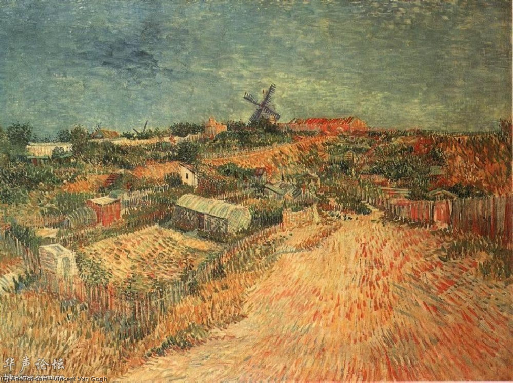 Vegetable Gardens In Montmartre [1887] — Vincent Van Gog