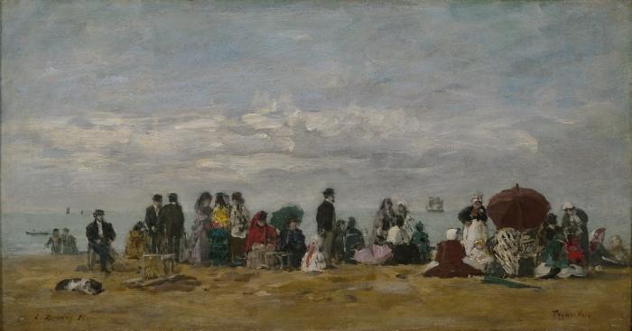 The Beach At Trouville (8) — Eugène Louis Boudin