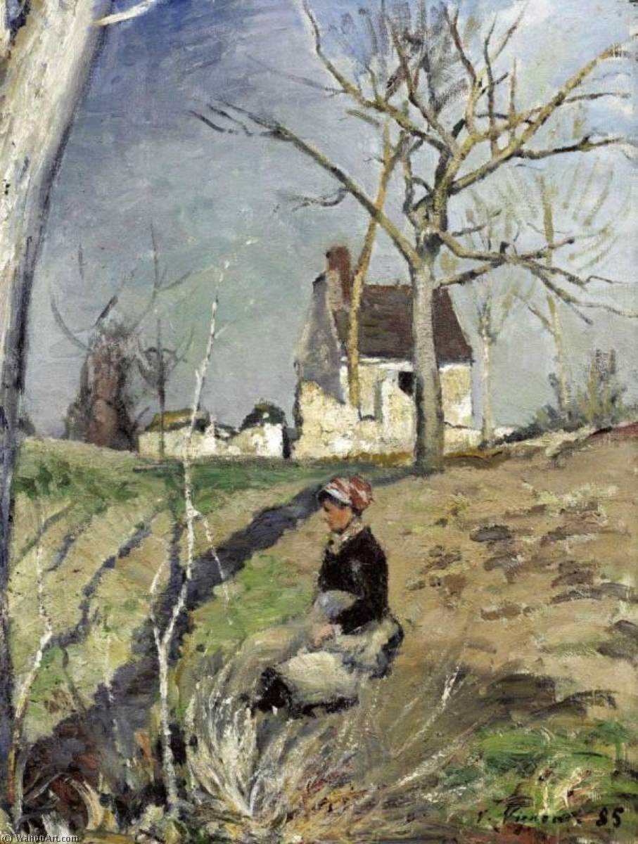 Farmer`s Wife Near The House — Victor Vignon