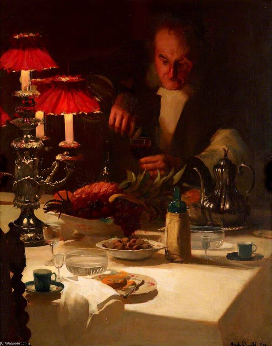 The Butler Takes A Glass Of Port (all Things Come To The Man That Waits) — Frederik Vilijam Elvel