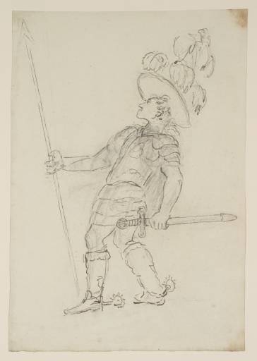 An Actor With Sword And Spear — Sir Nathaniel Dance Holland