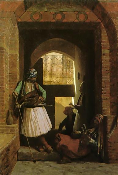 Arnauts Of Cairo At The Beb En-nasr — Jean-léon Gérôme