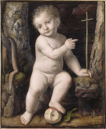 L'enfant Jesus, Sauveur Du Monde — Bernardino Luini