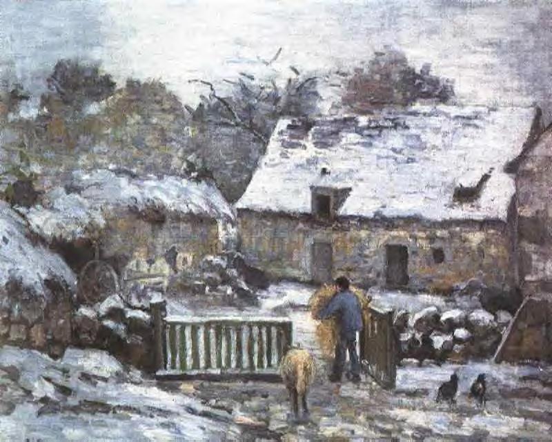 Farm At Montfoucault 2 — Camille Pissarro