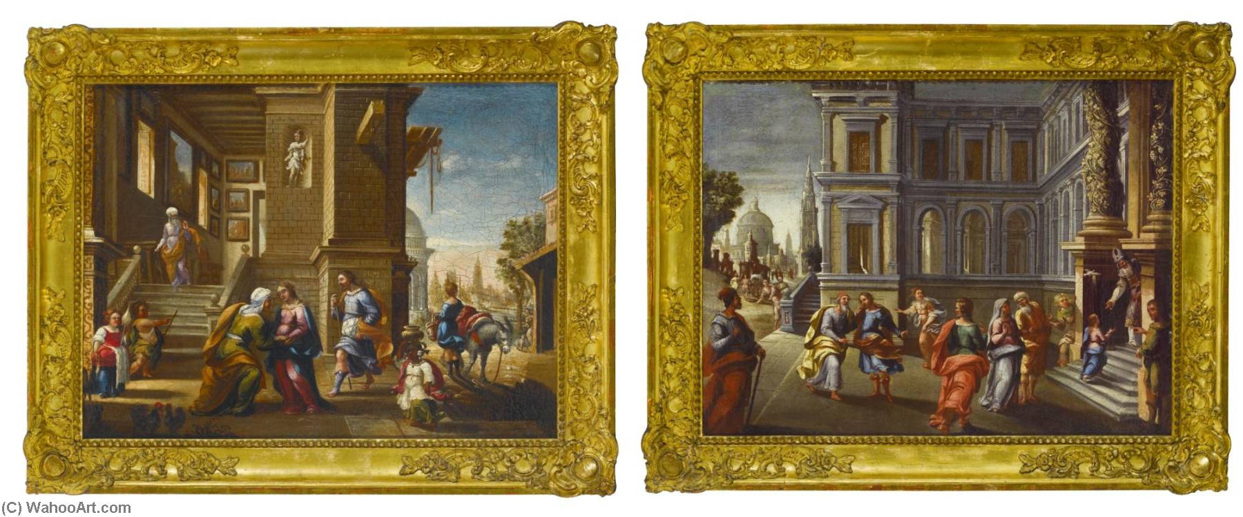 The Visitation The Presentation Of The Virgin At The Temple — Francisco Gutiérrez Cabello