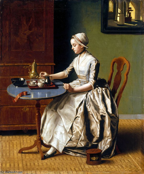 A Lady Pouring Chocolate (la Chocolatière) — Jean-étienne Liotard