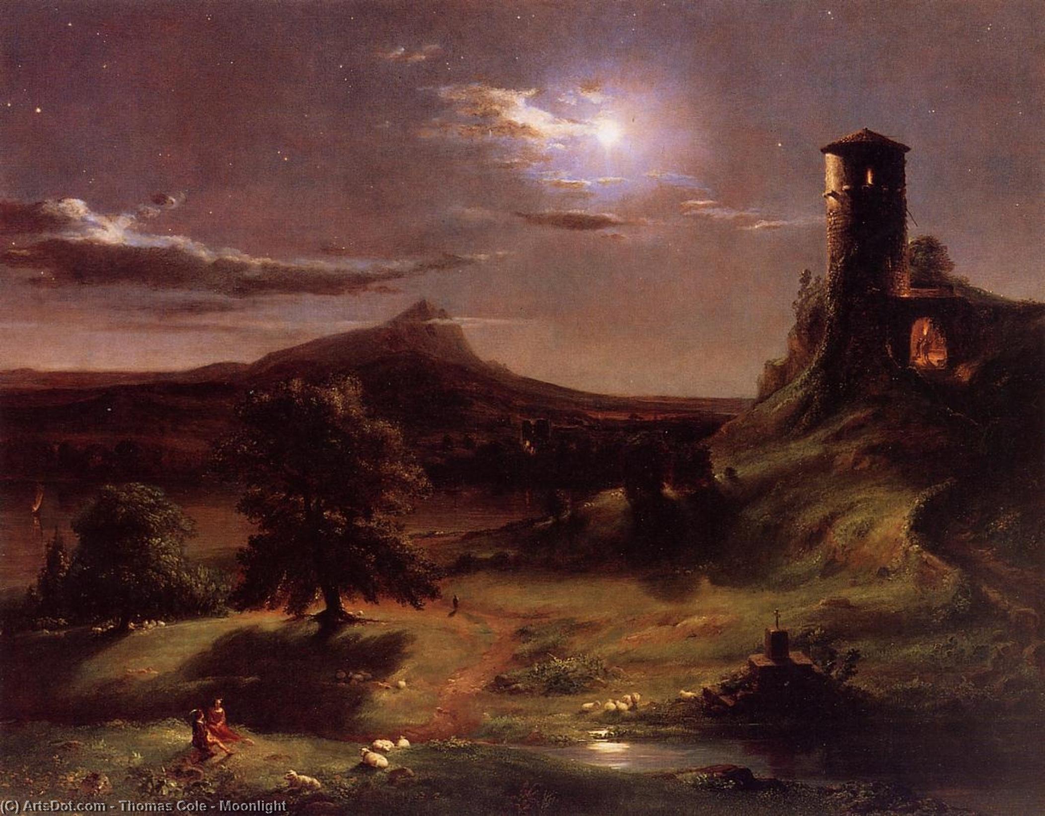 Moonlight — Thomas Cole