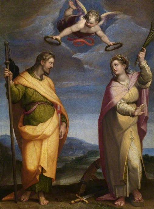 Saint James Major And Saint Catherine Of Alexandria — Orazio Samacchini