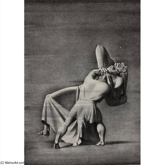 Beowulf And Grendel's Mother — Rockwell Kent
