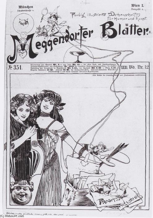 Cover Design For Meggendorfer Leaves — Koloman Moser