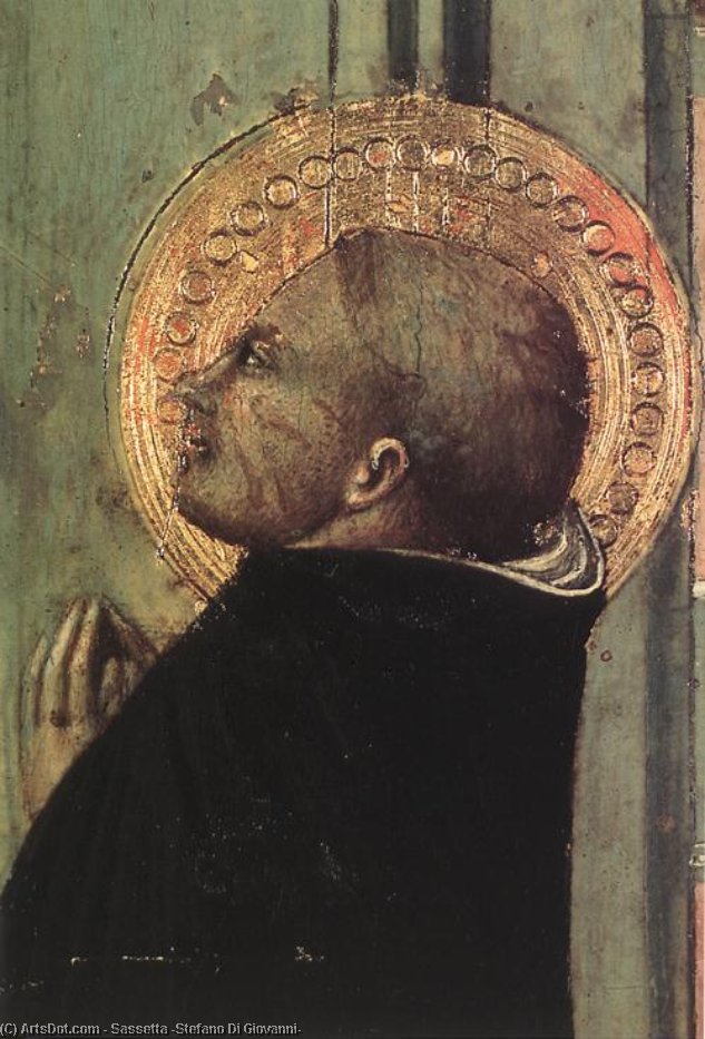 St Thomas Inspiriert Vom Heiligen Geist (detail) — Sassetta