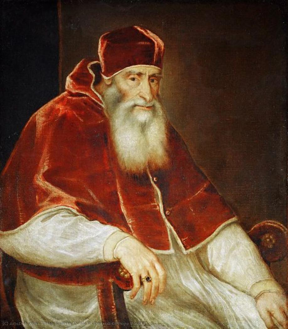 Porträt Papst Paul Iii — Tizian Ramsay Peale Ii