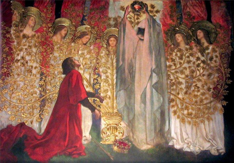 Panel Xv The Golden Tree And The Achievement Of The Grail — Edwin Austin Abbey